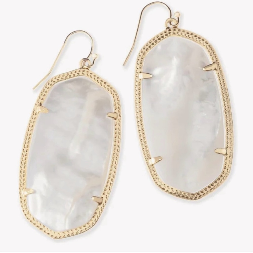 Danielle Gold Statement Earrings Ivory
Mother-of-Pearl